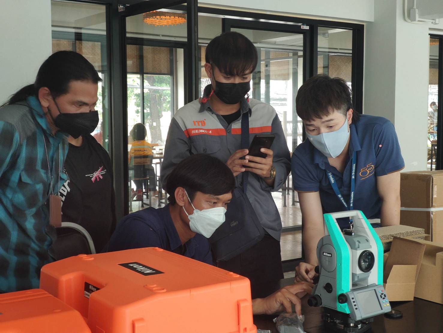 Delivered the Nikon XF HP total station to Italian-Thai Development PLC